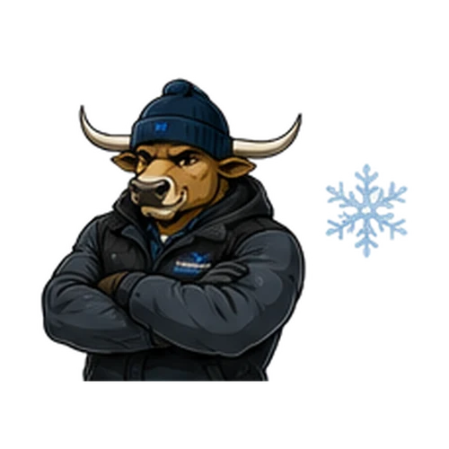 Buck bundled up in winter gear